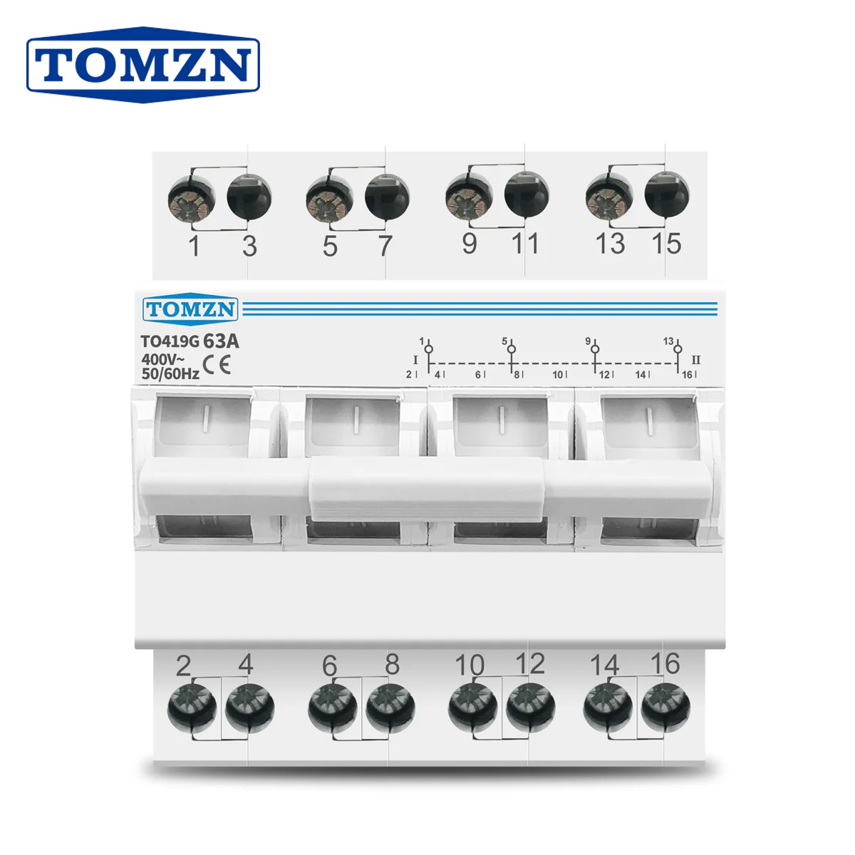 Tomzn Breaker Type Changeover MTS 4-Pole