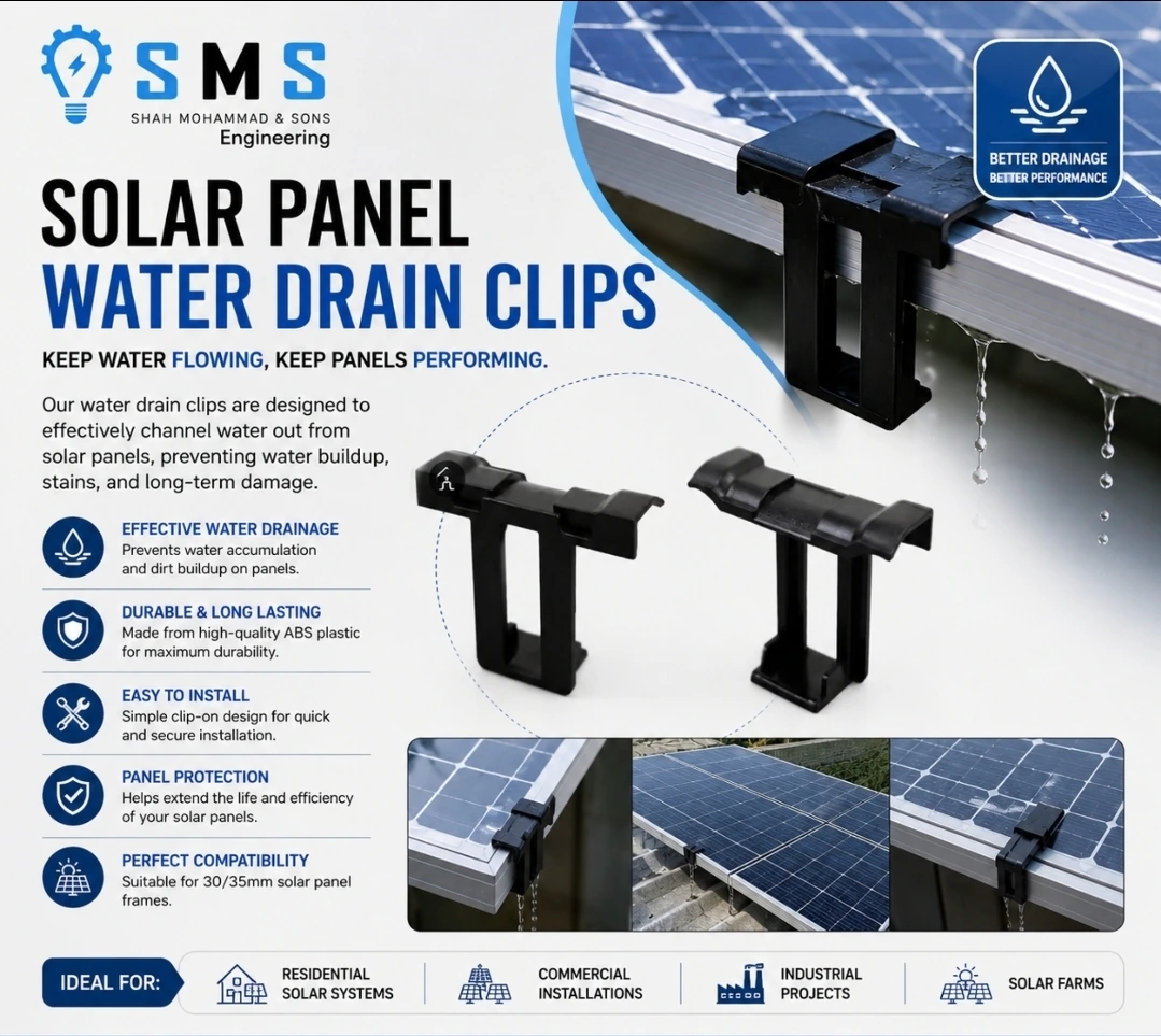 Solar Panel Water Drain Clip